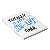 Volledig Geweldige Oma Blue T-shirts en geschenken Notitieblok (Schuin)