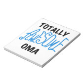 Volledig Geweldige Oma Blue T-shirts en geschenken Notitieblok (Linkerzijde)