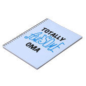 Volledig Geweldige Oma Blue T-shirts en geschenken Notitieboek (Linkerzijde)
