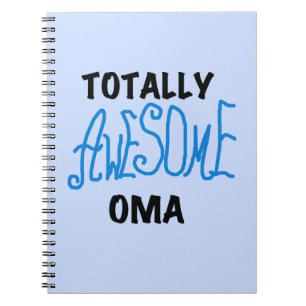 Volledig Geweldige Oma Blue T-shirts en geschenken Notitieboek