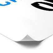 Volledig Geweldige Oma Blue T-shirts en geschenken Poster (Hoek)