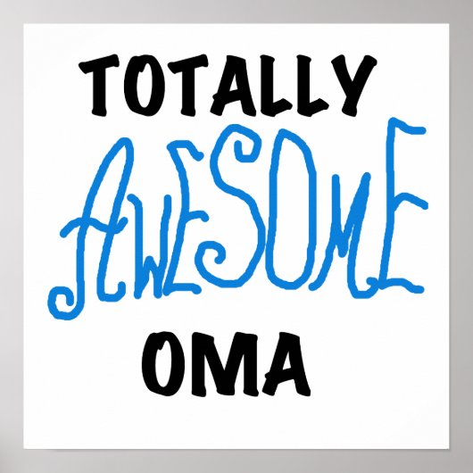 Volledig Geweldige Oma Blue T-shirts en geschenken Poster (Voorkant)