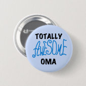 Volledig Geweldige Oma Blue T-shirts en geschenken Ronde Button 5,7 Cm (Voorkant /achterkant)