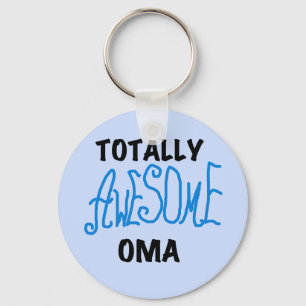 Volledig Geweldige Oma Blue T-shirts en geschenken Sleutelhanger