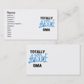 Volledig Geweldige Oma Blue T-shirts en geschenken Visitekaartje (Voorkant / Achterkant)