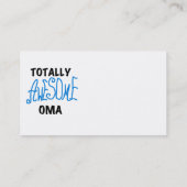 Volledig Geweldige Oma Blue T-shirts en geschenken Visitekaartje (Achterkant)