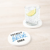 Volledig Geweldige Oma Blue T-shirts en geschenken Zandsteen Onderzetter (Zijkant)