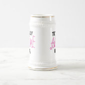 Volledig Geweldige Oma Pink T-shirts en geschenken Bierpul (Center)