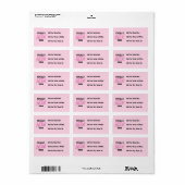 Volledig Geweldige Oma Pink T-shirts en geschenken Etiket (Full Sheet)