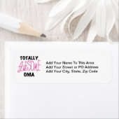 Volledig Geweldige Oma Pink T-shirts en geschenken Etiket (Insitu)