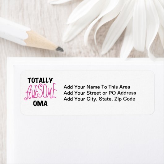 Volledig Geweldige Oma Pink T-shirts en geschenken Etiket (Insitu)