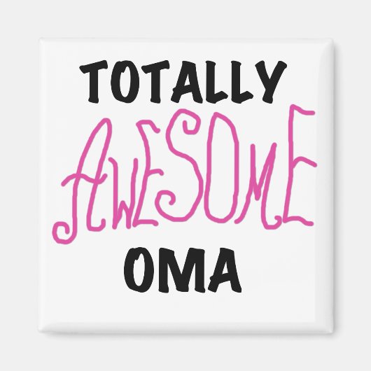 Volledig Geweldige Oma Pink T-shirts en geschenken Magneet (Voorkant)