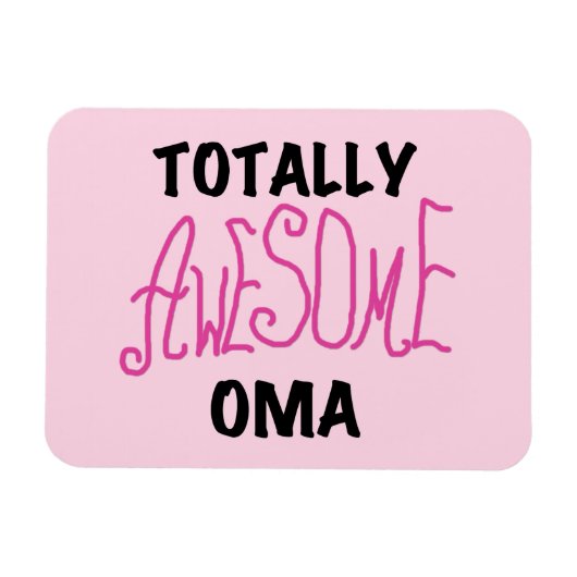 Volledig Geweldige Oma Pink T-shirts en geschenken Magneet (Horizontaal)