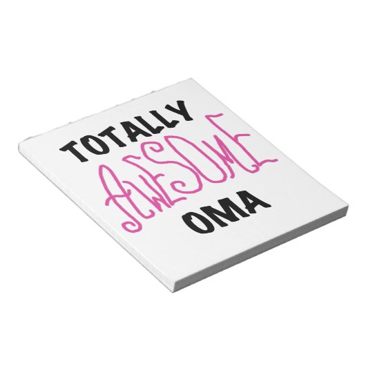 Volledig Geweldige Oma Pink T-shirts en geschenken Notitieblok (Schuin)