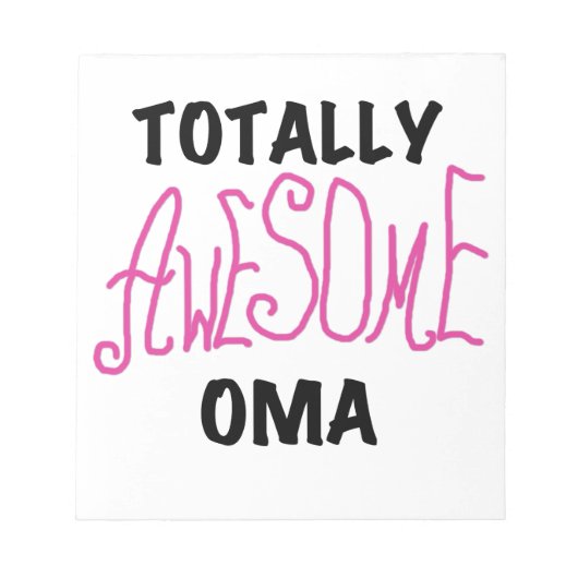 Volledig Geweldige Oma Pink T-shirts en geschenken Notitieblok (Voorkant)