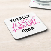 Volledig Geweldige Oma Pink T-shirts en geschenken Onderzetter (Linkerzijde)