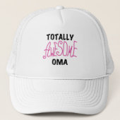 Volledig Geweldige Oma Pink T-shirts en geschenken Trucker Pet (Voorkant)