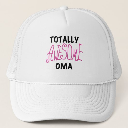 Volledig Geweldige Oma Pink T-shirts en geschenken Trucker Pet (Voorkant)