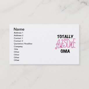 Volledig Geweldige Oma Pink T-shirts en geschenken Visitekaartje