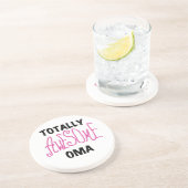 Volledig Geweldige Oma Pink T-shirts en geschenken Zandsteen Onderzetter (Zijkant)