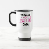Volledig Geweldige Oma Roze T-shirts en cadeautjes Reisbeker (Links)