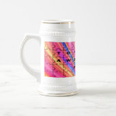 Volledig Geweldige ontwerp van mam Roze Roze Roze  Bierpul (Links)