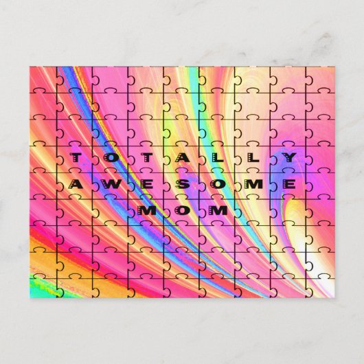 Volledig Geweldige ontwerp van mam Roze Roze Roze  Briefkaart (Voorkant)