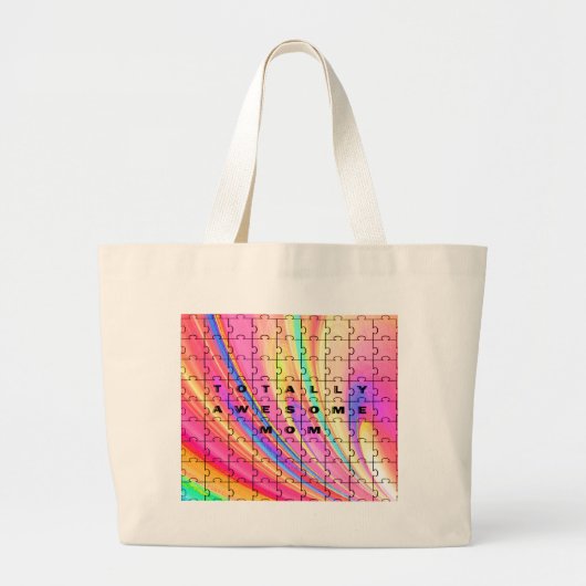 Volledig Geweldige ontwerp van mam Roze Roze Roze  Grote Tote Bag (Voorkant)