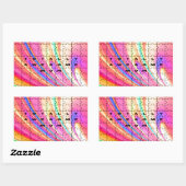 Volledig Geweldige ontwerp van mam Roze Roze Roze  Rechthoekige Sticker (Vel)