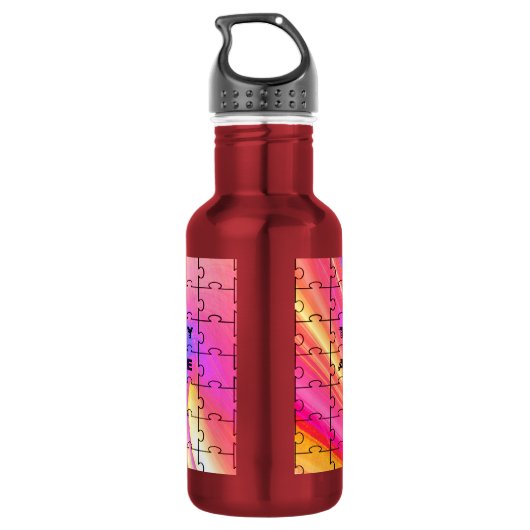 Volledig Geweldige ontwerp van mam Roze Roze Roze  Waterfles (Achterkant)