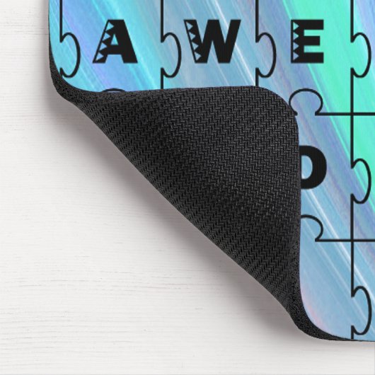 Volledig Geweldige pa Puzzle Blue Muismat (Hoek)