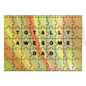 Volledig Geweldige pap Puzzle Yellow/Brown (Voorkant Horizontaal)