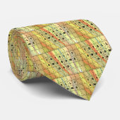 Volledig Geweldige pap Puzzle Yellow/Brown Stropdas (Opgerold)