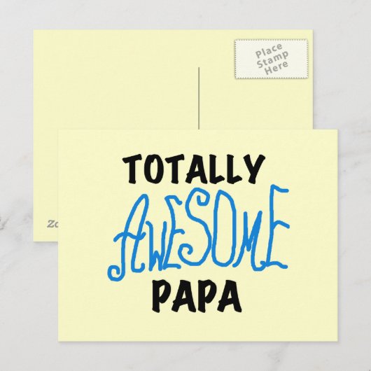 Volledig Geweldige Papa T-shirts en cadeautjes Briefkaart (Voorkant / Achterkant)