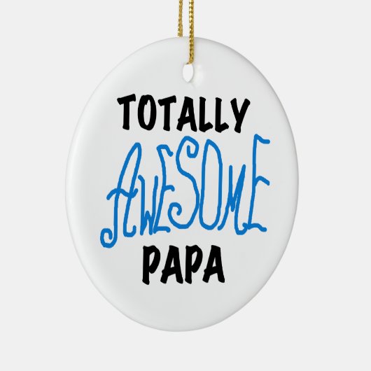 Volledig Geweldige Papa T-shirts en cadeautjes Keramisch Ornament (Rechts)