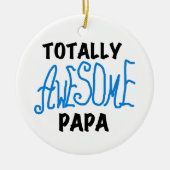Volledig Geweldige Papa T-shirts en cadeautjes Keramisch Ornament (Voorkant)