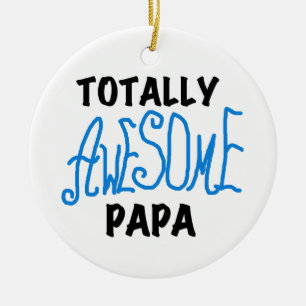 Volledig Geweldige Papa T-shirts en cadeautjes Keramisch Ornament