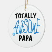 Volledig Geweldige Papa T-shirts en cadeautjes Keramisch Ornament (Links)