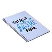 Volledig Geweldige Papa T-shirts en cadeautjes Notitieboek (Rechterzijde)