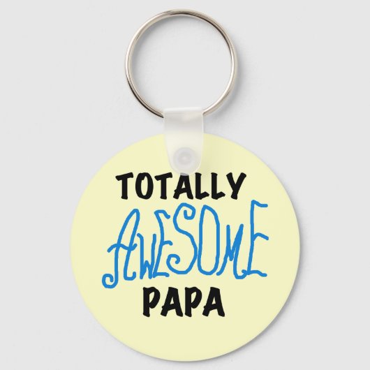 Volledig Geweldige Papa T-shirts en cadeautjes Sleutelhanger (Voorkant)