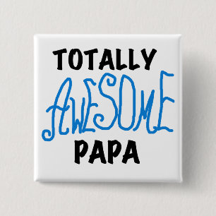 Volledig Geweldige Papa T-shirts en cadeautjes Vierkante Button 5,1 Cm