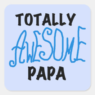 Volledig Geweldige Papa T-shirts en cadeautjes Vierkante Sticker