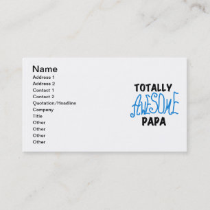 Volledig Geweldige Papa T-shirts en cadeautjes Visitekaartje