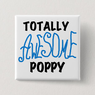 Volledig Geweldige papaver T-shirts en GIfts Vierkante Button 5,1 Cm