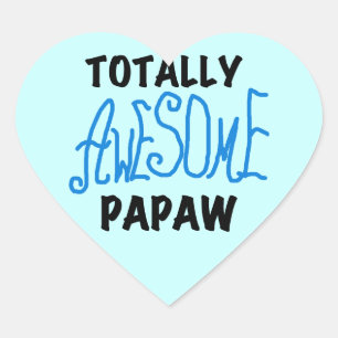 Volledig Geweldige Papaw T-shirts en geschenken Hart Sticker