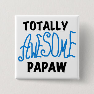 Volledig Geweldige Papaw T-shirts en geschenken Vierkante Button 5,1 Cm