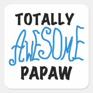 Volledig Geweldige Papaw T-shirts en geschenken Vierkante Sticker