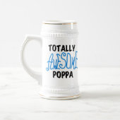 Volledig Geweldige Poppa Tshirts en cadeautjes Bierpul (Links)