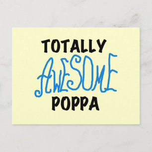 Volledig Geweldige Poppa Tshirts en cadeautjes Briefkaart