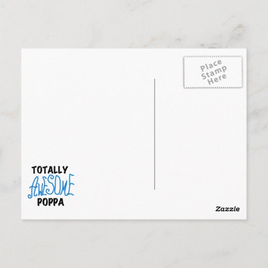 Volledig Geweldige Poppa Tshirts en cadeautjes Briefkaart (Achterkant)